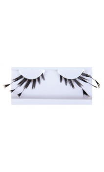 Faux cils Noir avec plumes