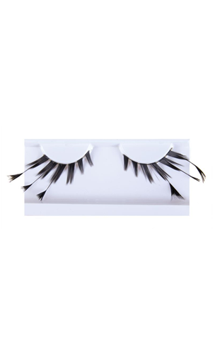 Faux cils Noir avec plumes