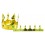 Couronne de roi, prince avec pierres