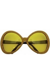 Lunettes Disco dorée