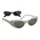 Lunettes année 60 et 70 en noir et blanc 