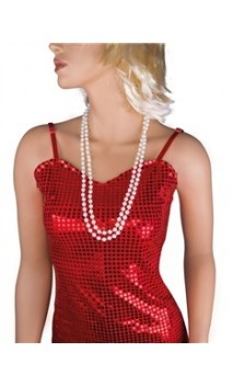 Collier perle blanc charleston