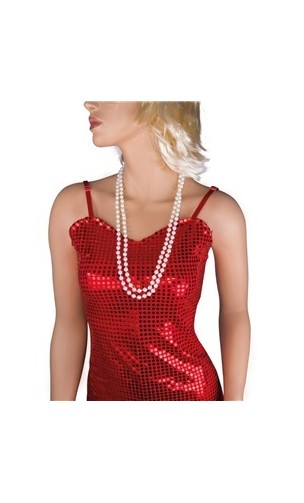 Collier perle blanc charleston