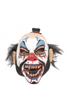 Masque clown sanglant intégral latex