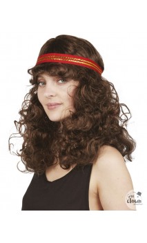 Perruque Hippie Avec Bandeau