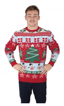 Pull sapin de noël adulte