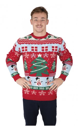 Pull sapin de noël adulte