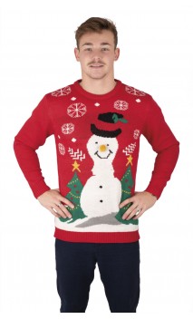 Pull bonhomme de neige adulte 2