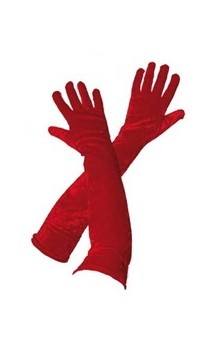 Gants long Rouge