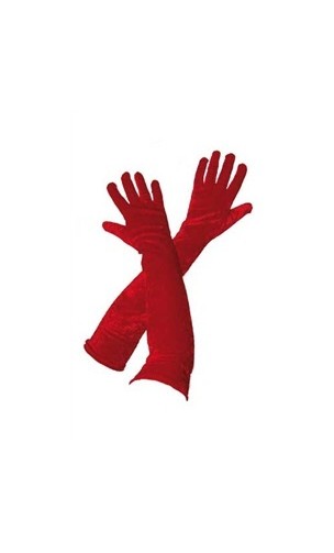 Gants long Rouge