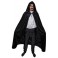 Cape velours noir avec capuche