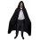 Cape velours noir avec capuche