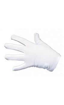 Gants blanc tissus