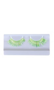 Faux cils Vert & Argenté