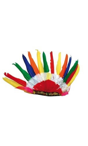 Coiffe indien multicolore