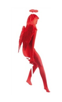 Ailes d'ange rouge 60 cm