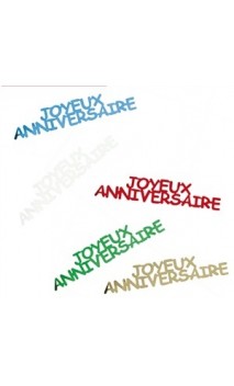 Confettis de table Anniversaire