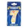 Bougie chiffre 7