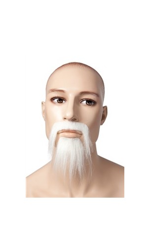 Moustache chinois blanc