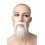 Moustache chinois blanc