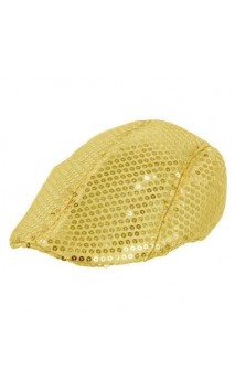 Béret disco dorée 