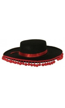 Chapeau Espagnol avec pompons
