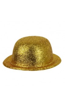 Chapeau Melon or pailletés