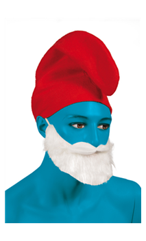 Bonnet grand Schtroumpfs rouge
