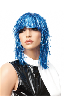 Perruque Lamée Bleu