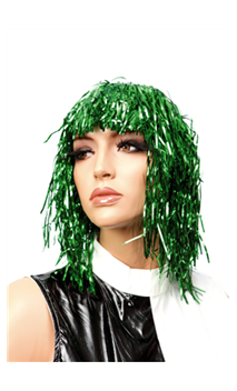 Perruque Lamé Vert