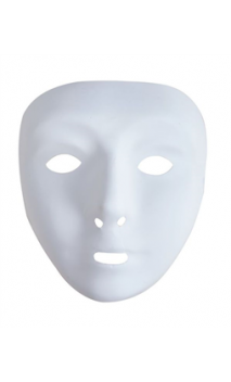Masque blanc adulte