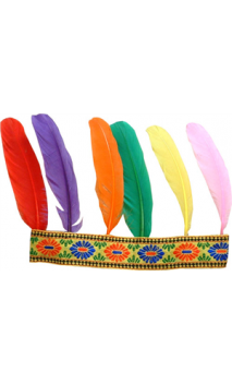 Bandeau Indien 6 plumes