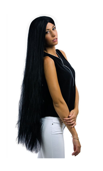 Perruque Morticia Noire
