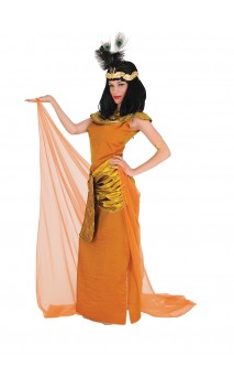 Déguisement cléopâtre orange luxe en location à paris