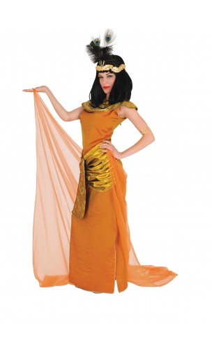Déguisement cléopâtre orange luxe en location à paris