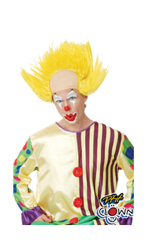 Perruque Crane de Clown Jaune