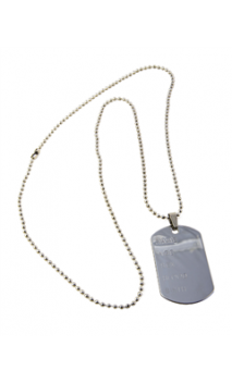 Collier plaque militaire